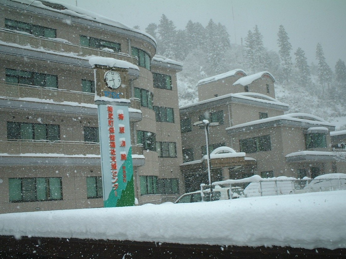 大雪の梼原